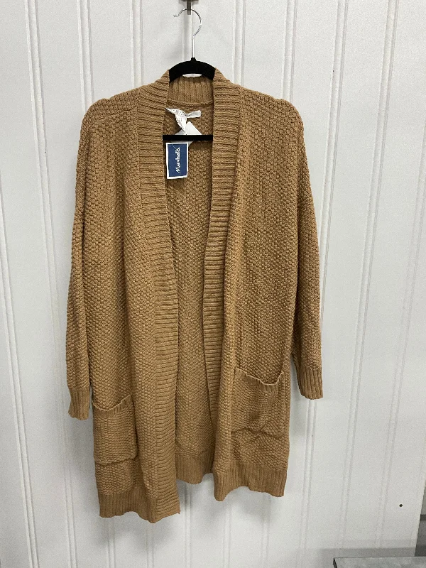 Steals and Deals Sweater Cardigan By Max Studio In Tan, Size: 1x