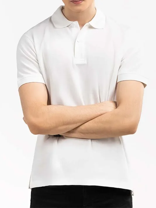 White Basic Polo