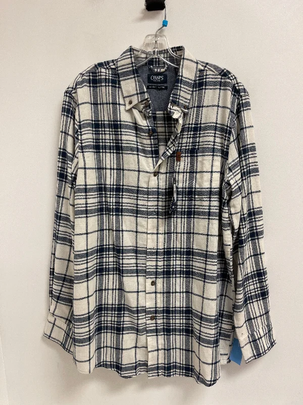 Weekend Offers That Tempt Blouse Long Sleeve By Chaps In Navy, Size: M