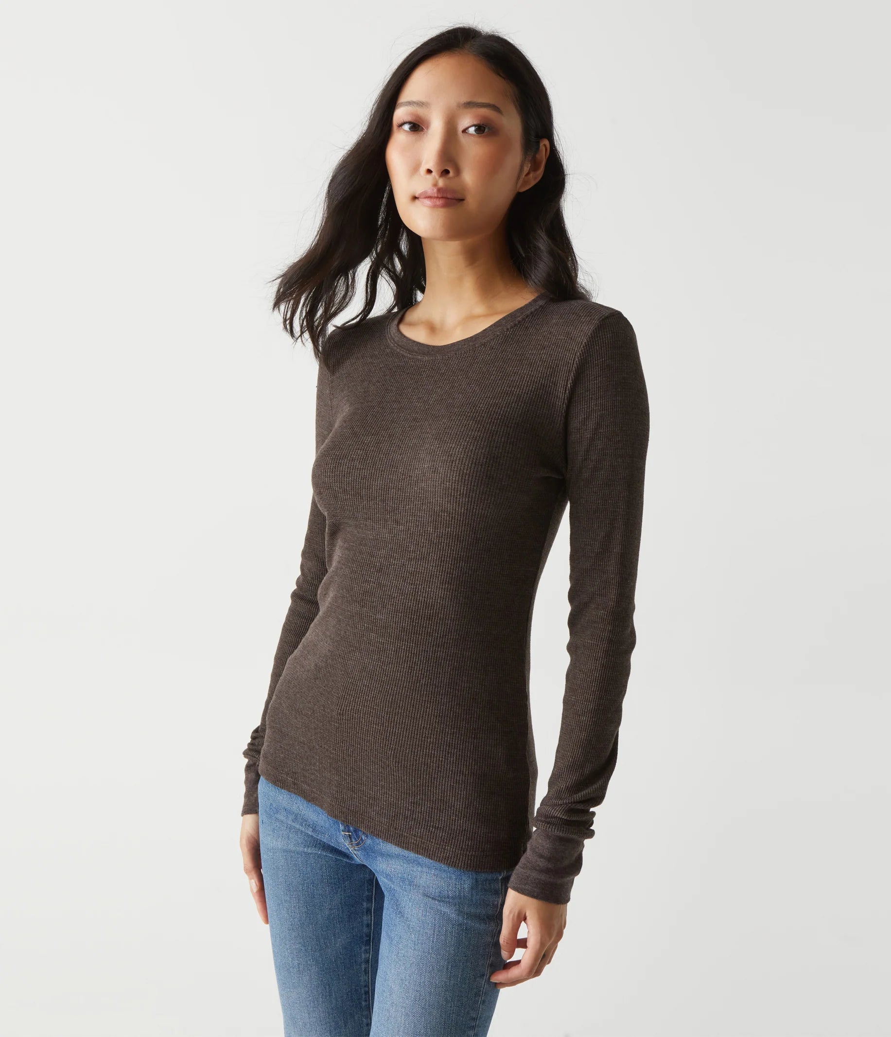 Weekend Specials to Cherish Juliet Thermal Tee - Java