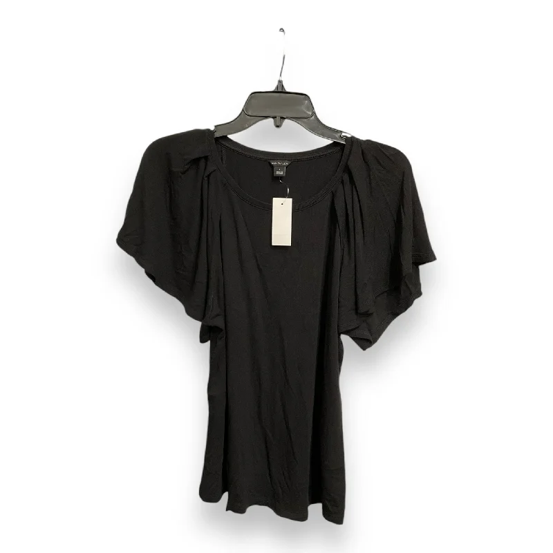 Weekend Savings Fiesta Top Short Sleeve By Ann Taylor In Black, Size: S
