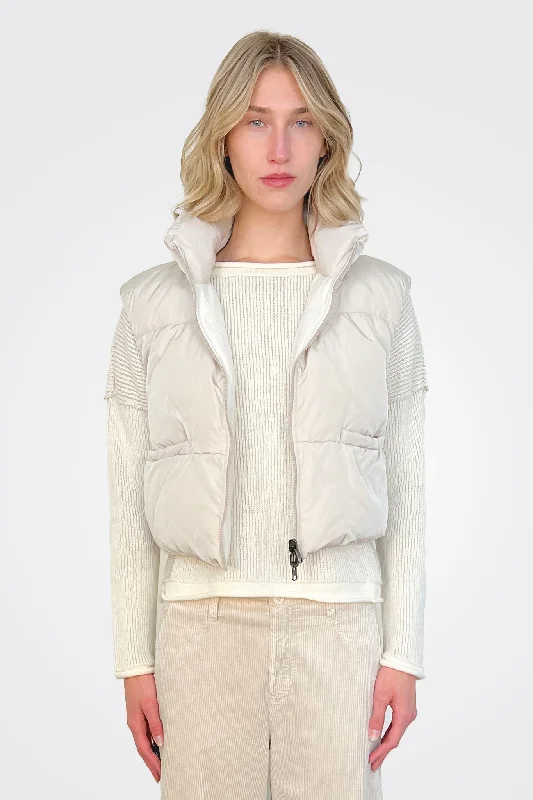 Weekend Deals That Sizzle Silk Down Vest - Sand