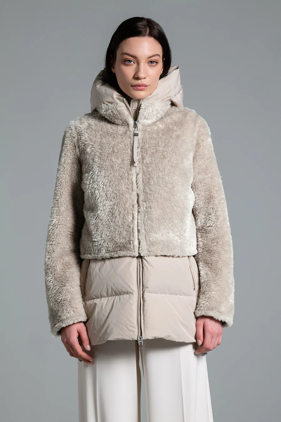 Weekend Savings Delight Flake 2 in 1 Coat - Tofu