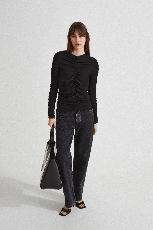 Don't Delay CECINA TOP - BLACK