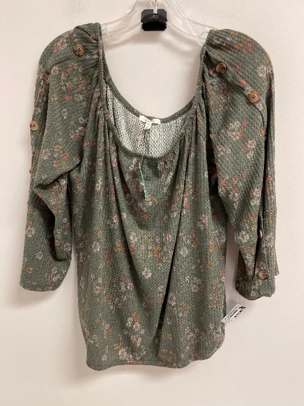 Weekend Savings Extravaganza Top Long Sleeve By Maurices In Green, Size: Xl
