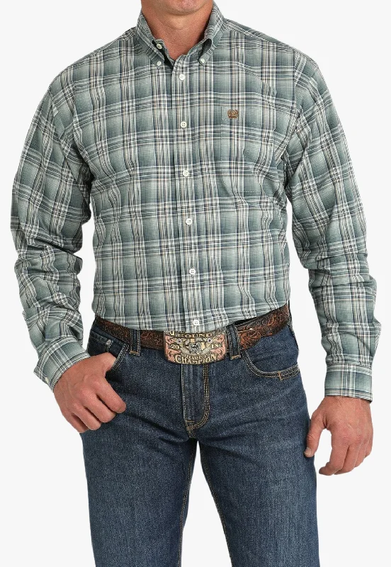 Cinch Mens Plaid Print Western Shirt