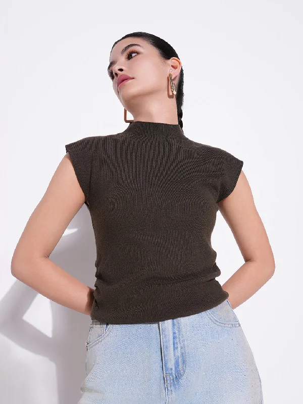 Weekend Savings Fiesta Women Olive Solid Top