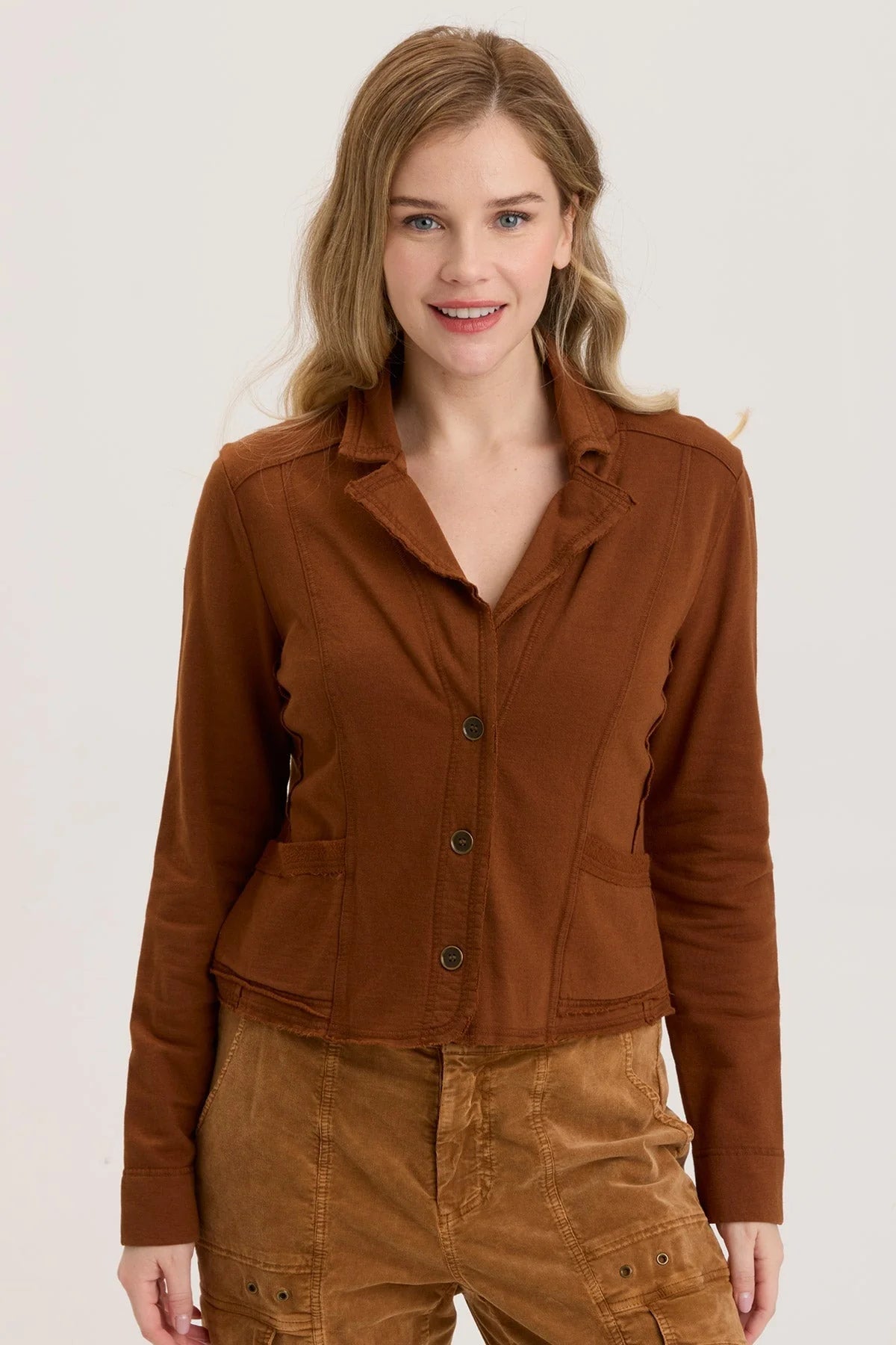 Weekend Specials to Indulge In Damia Blazer - Russet Pigment