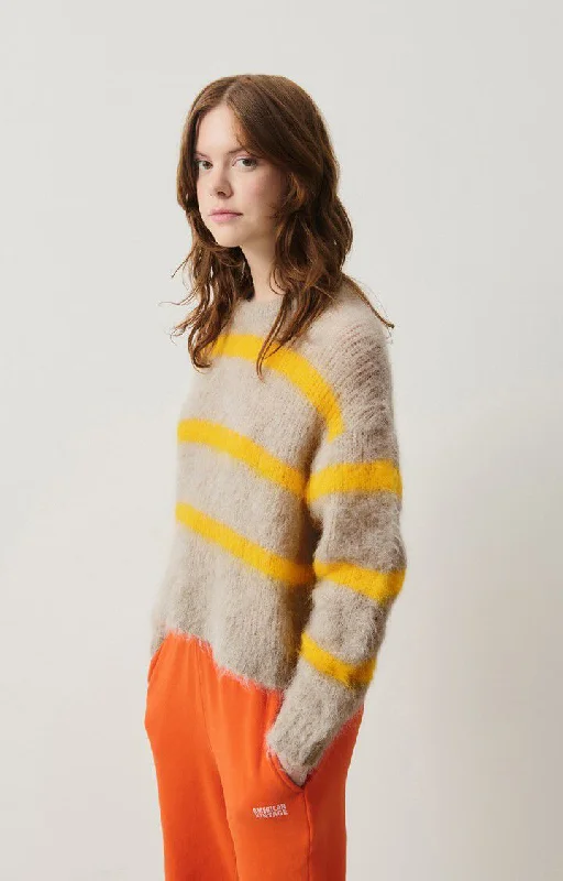 Weekend Offers That Tempt Bymi Stripe Sweater - Brumeux Misty