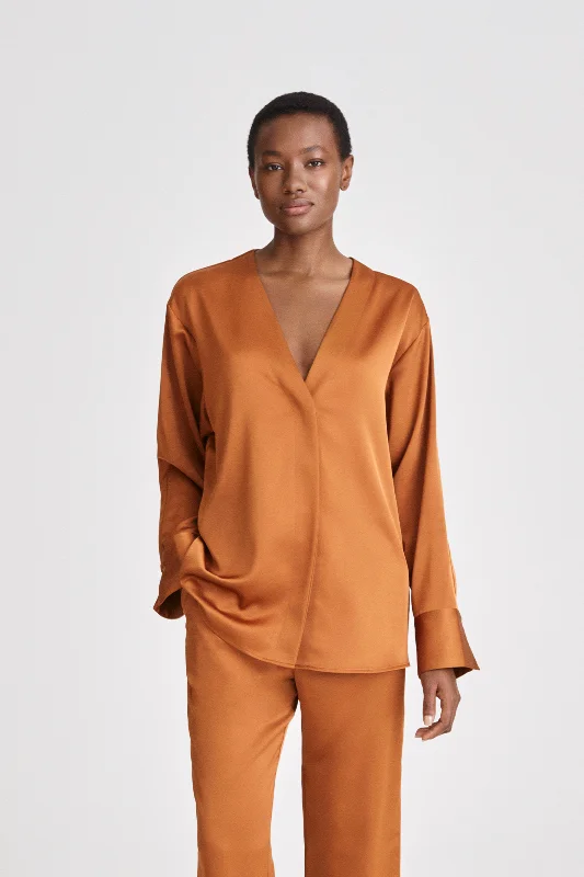 Final Clearance MONTONE TOP - DARK GINGER