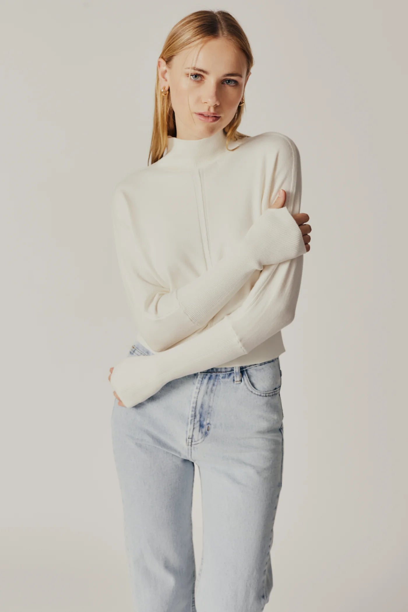 Weekend Discounts to Delight Campanula Turtleneck - Ecru