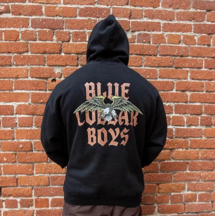 Blue Collar Boys Hoodie, Black