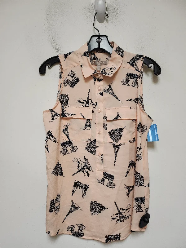 Steal Deal Top Sleeveless By Banana Republic In Peach, Size: Xs