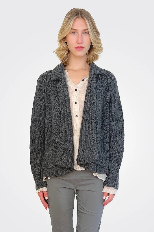 Year-End Sale Knit Jacket - Slate