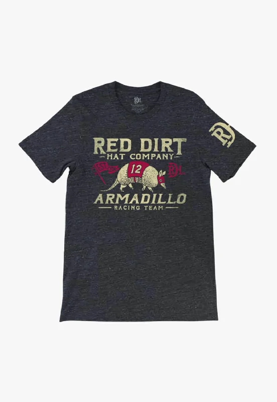 Red Dirt Hat Co. Unisex Dillo Racing Flag T-Shirt