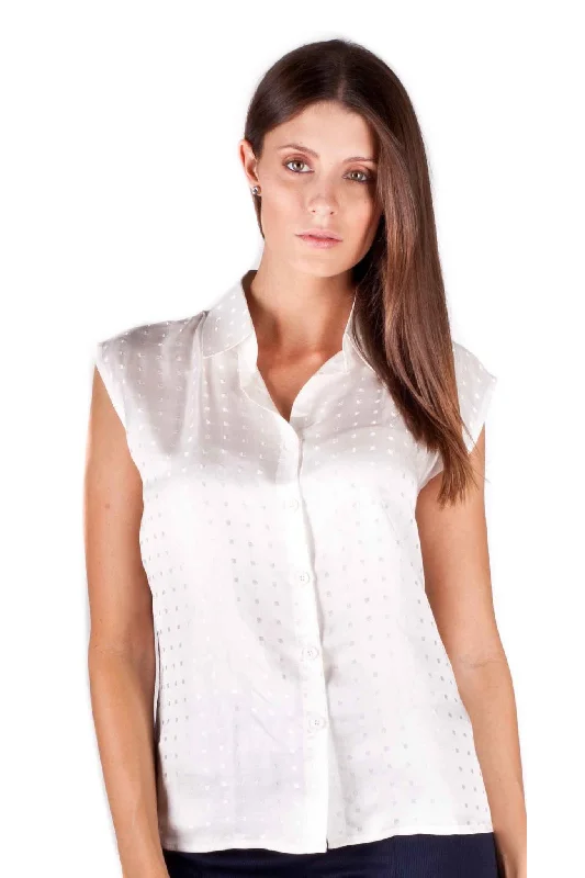 Weekend Specials to Indulge In The Rebels Silk Blouse (WHITE)