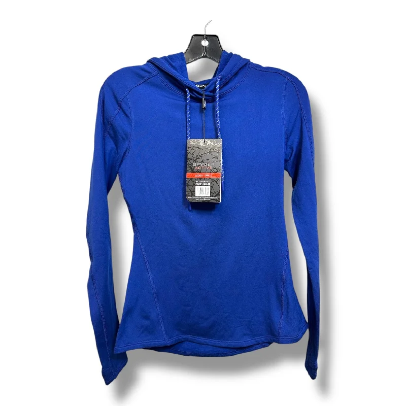Weekend Offers That Dazzle Athletic Top Long Sleeve Hoodie By Spyder In Blue, Size: S