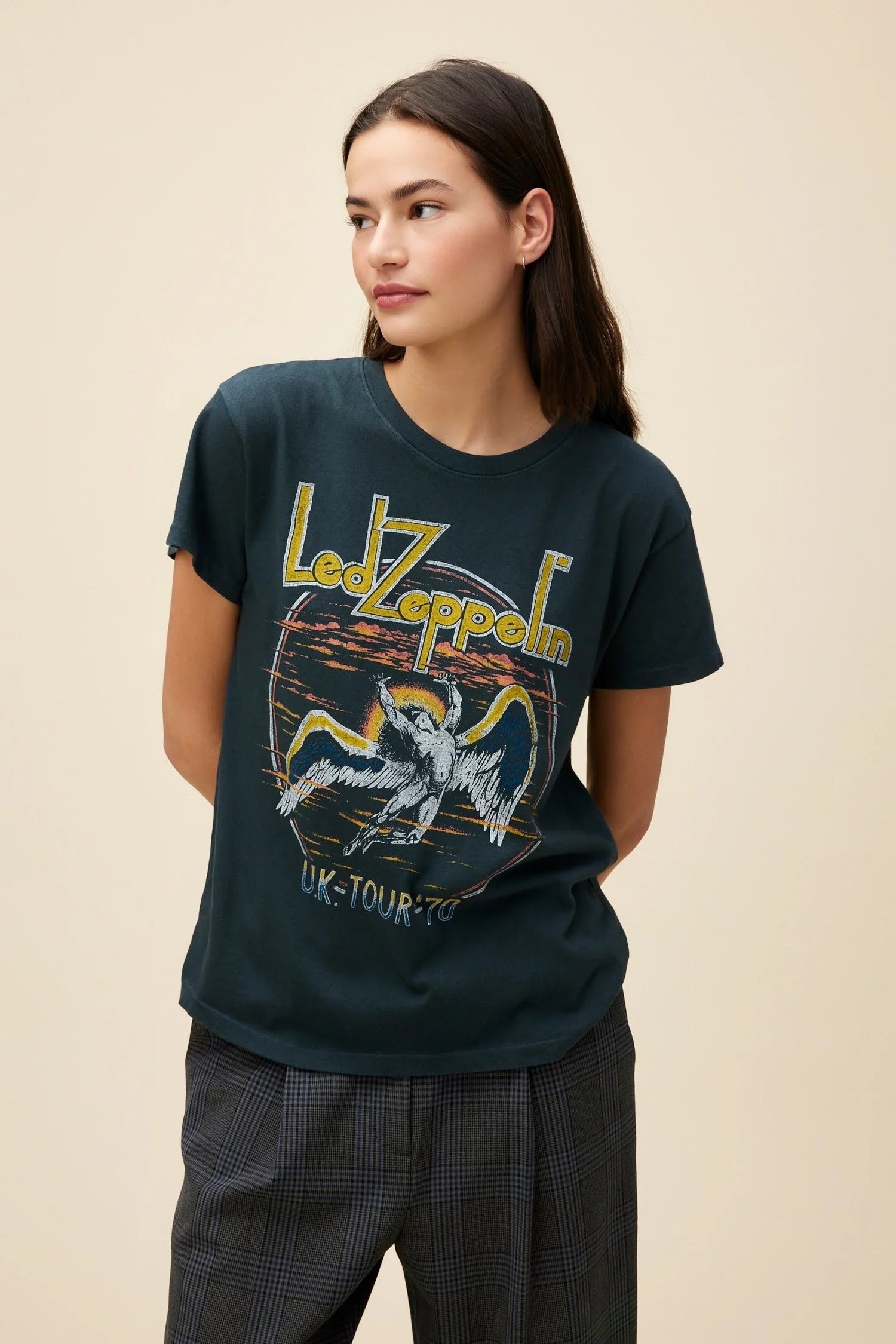 Weekend Savings Spectacular Led Zeppelin Icarus Clouds Tee - Vintage Black