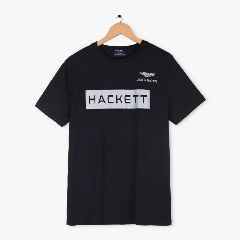 HC - Men 'Black' Hackett Printed Logo T-Shirt HC793