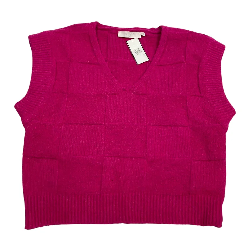 Super Discount Vest Sweater By Astr The Label In Pink, Size: M