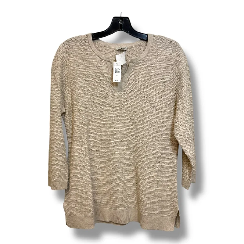 Weekend Savings Bonanza Top 3/4 Sleeve By Talbots In Beige, Size: M