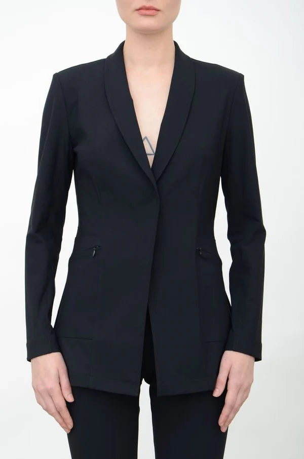 Weekend Bargains to Relish Valbella Tech Stretch Blazer - Black