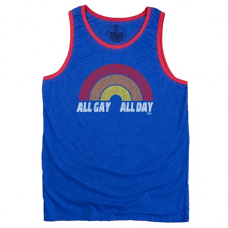 All Gay All Day Ringer Tank Top