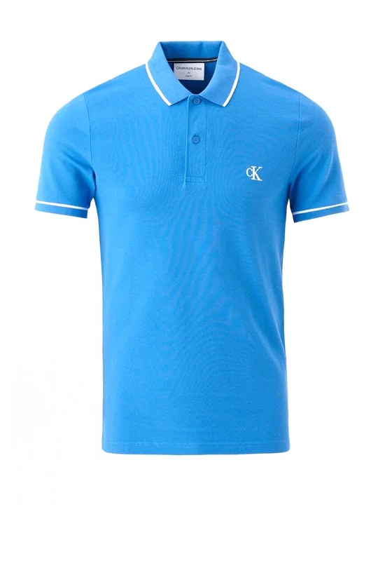 Calvin Klein Jeans Logo Polo Shirt, Tarps Blue