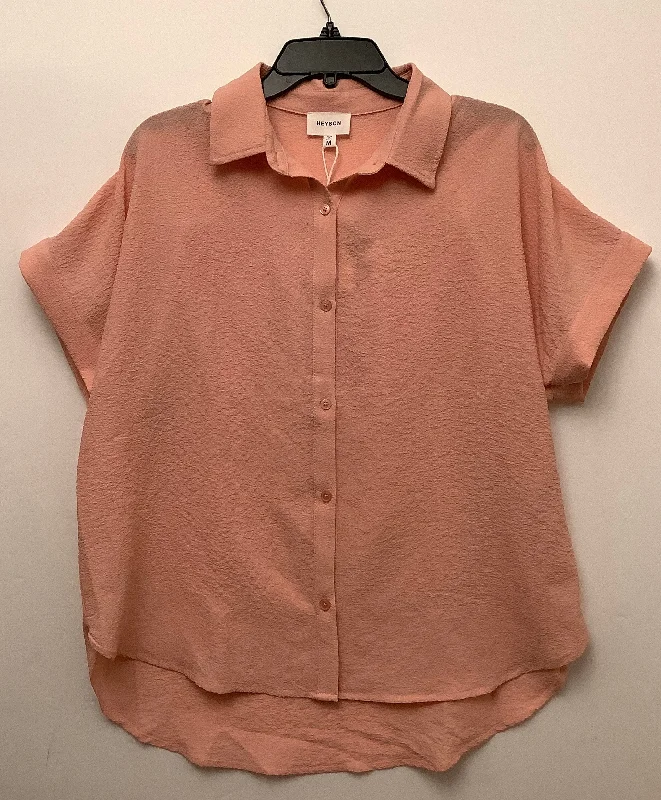 The Best Deal Top Short Sleeve By Clothes Mentor In Pink, Size: M