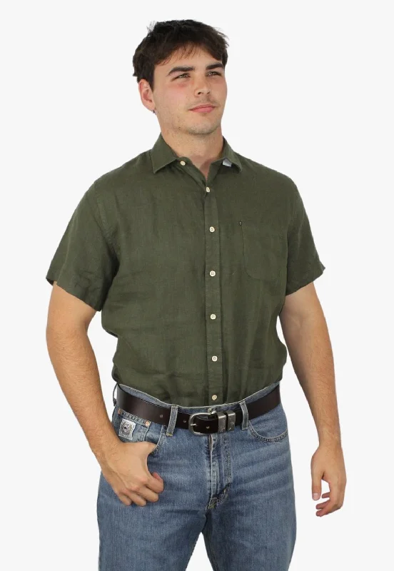 Pilbara Mens Linen Short Sleeve Shirt