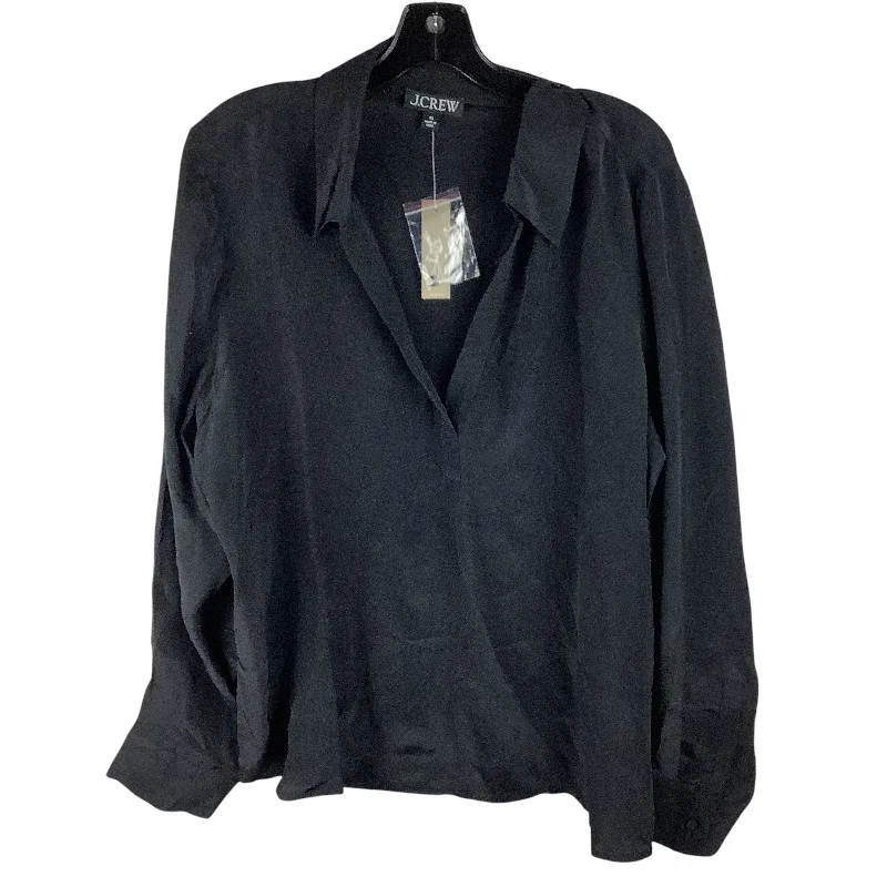 Weekend Offers That Delight Top Long Sleeve By J. Crew In Black, Size: Xl