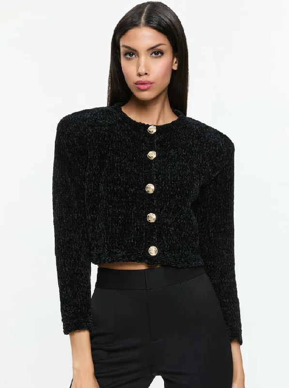 Weekend Deals That Please Breanna Chunky Knit Cardigan - Black