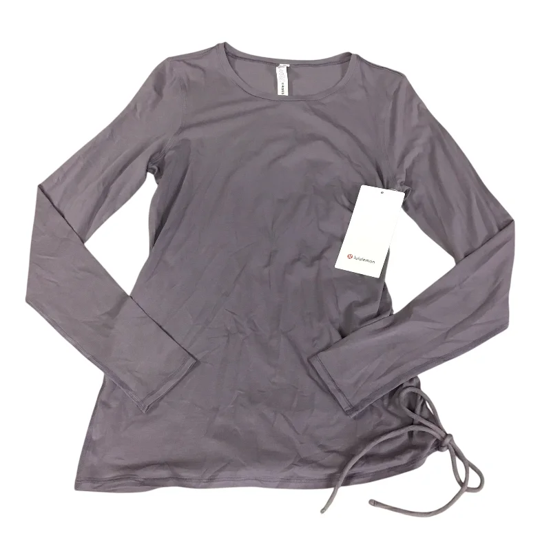 Special Discount Athletic Top Long Sleeve Crewneck By Lululemon In Purple, Size: 8