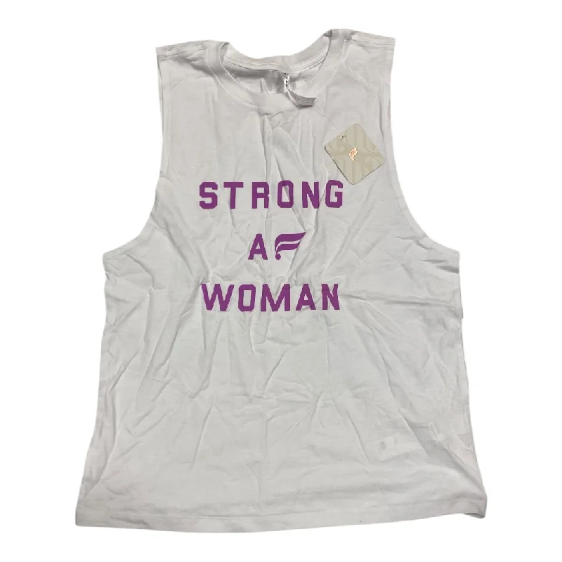 Major Deal Athletic Tank Top By Fabletics In White, Size: Xs