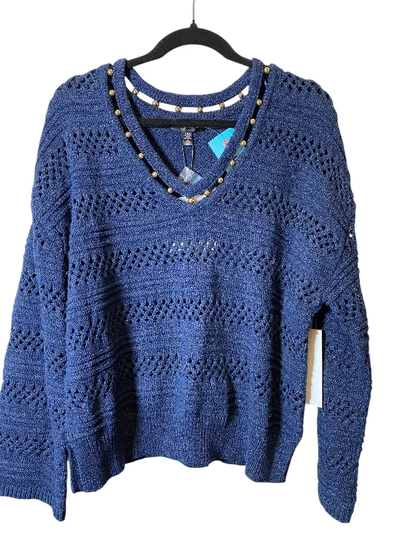 Massive Deal Sweater By Clothes Mentor In Blue, Size: L
