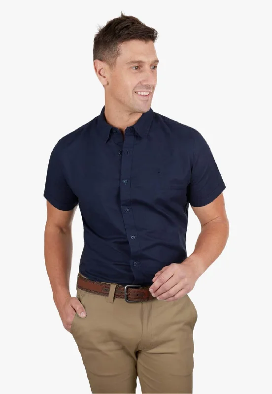 Thomas Cook Mens Linen Tailored Short Sleeve Shirt