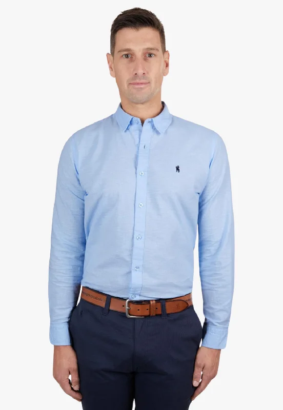 Thomas Cook Mens Linen Tailored Long Sleeve Shirt