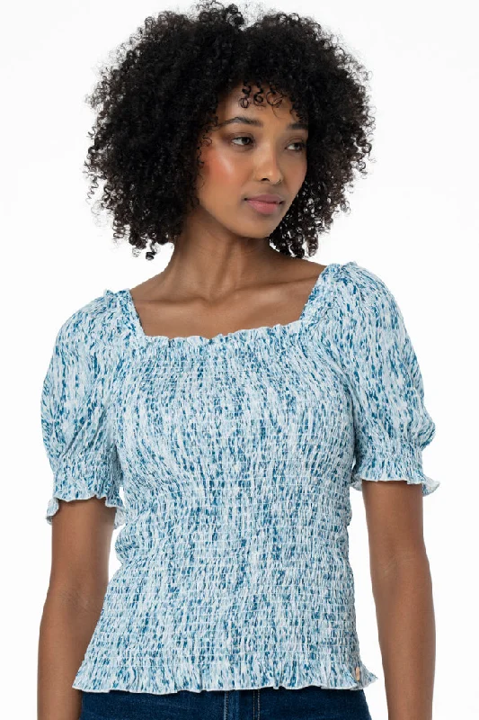 Weekend Specials You Can't Miss Puff-Sleeve Top _ 141541 _ Multi