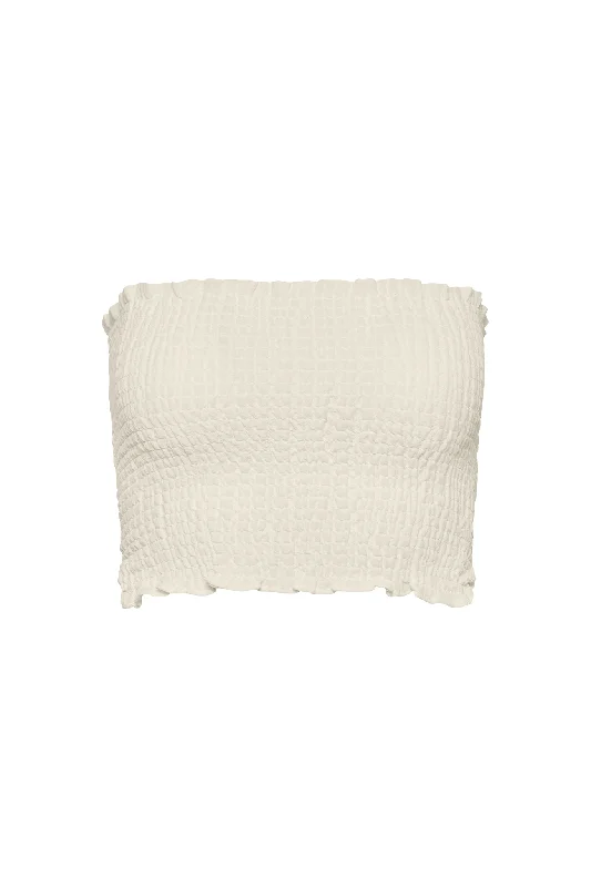 Hot Buy Rio Top - Ivory Crinkle Linen