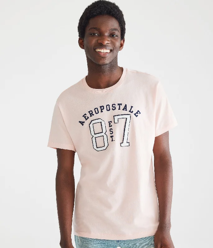 Aeropostale  Aeropostale Split 87 Appliquac Graphic Tee