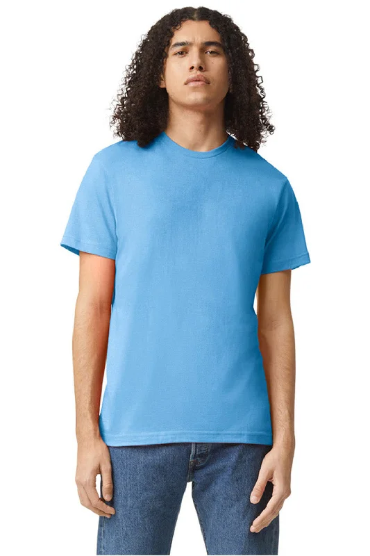 American Apparel Mens CVC Short Sleeve Crewneck T-Shirt - Heather Light Blue