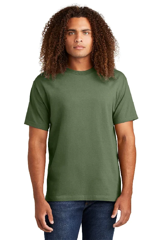 American Apparel Mens Short Sleeve Crewneck T-Shirt - Military Green