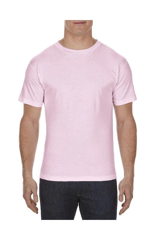 American Apparel Mens Short Sleeve Crewneck T-Shirt - Pink