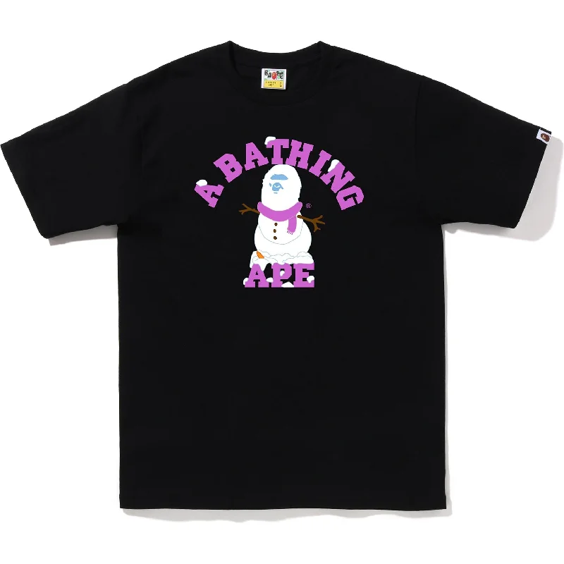 APE SNOWMAN COLLEGE TEE MENS