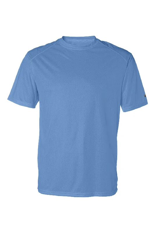 Badger Mens B-Core Moisture Wicking Short Sleeve Crewneck T-Shirt - Columbia Blue