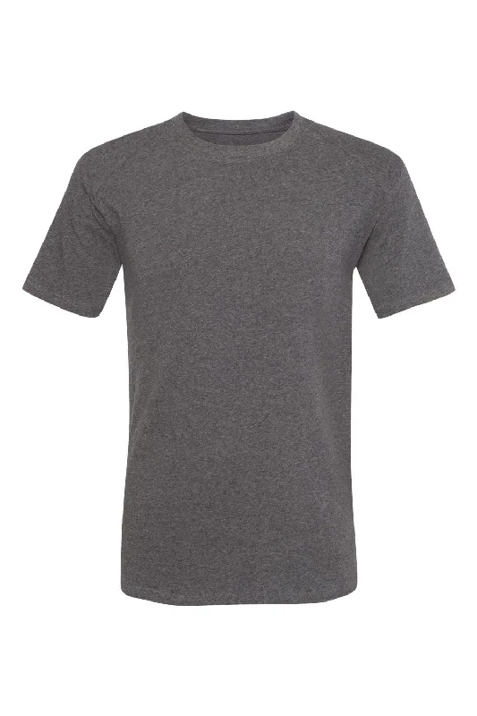 Badger Mens FitFlex Performance Moisture Wicking Short Sleeve Crewneck T-Shirt - Charcoal Grey