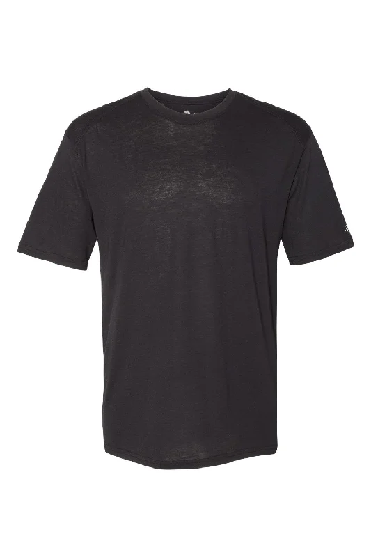 Badger Mens Performance Moisture Wicking Short Sleeve Crewneck T-Shirt - Black