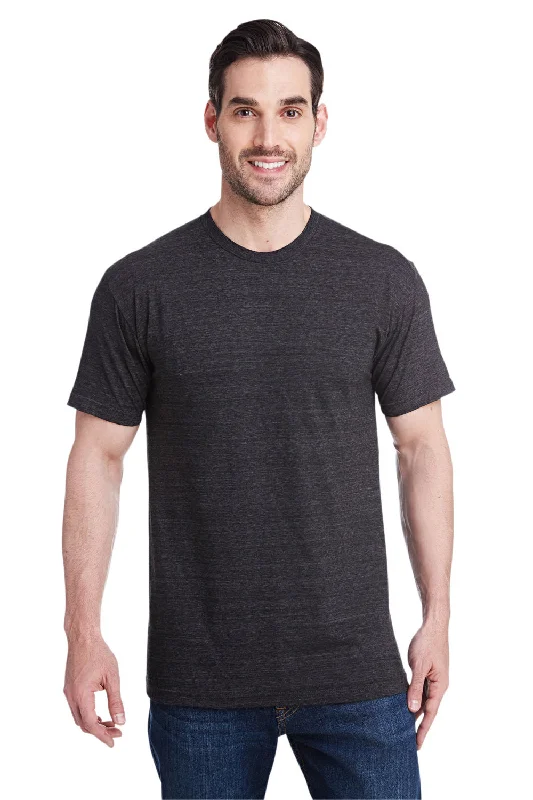 Bayside Mens USA Made Short Sleeve Crewneck T-Shirt - Charcoal Grey