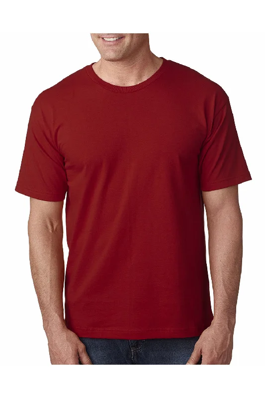 Bayside Mens USA Made Short Sleeve Crewneck T-Shirt - Cardinal Red