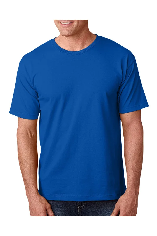 Bayside Mens USA Made Short Sleeve Crewneck T-Shirt - Royal Blue